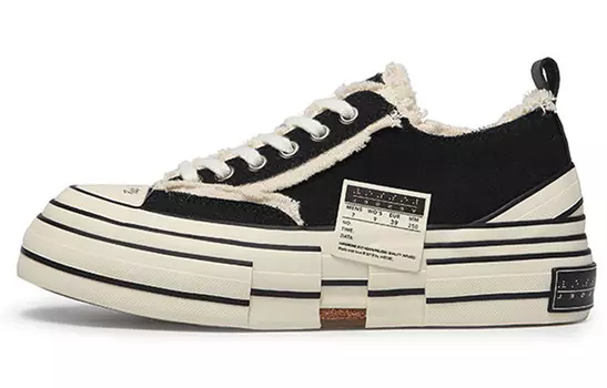 Кроссовки для скейтбординга унисекс с низким верхом черного цвета Xvessel