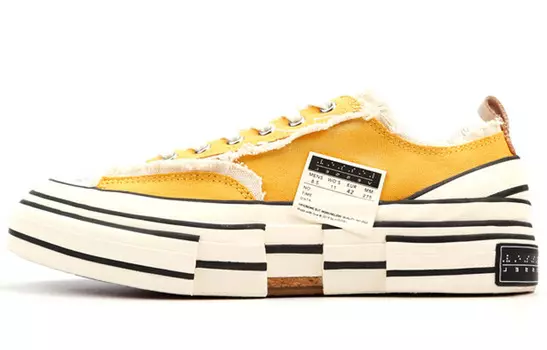 Кроссовки для скейтбординга унисекс с низким верхом желтые Xvessel