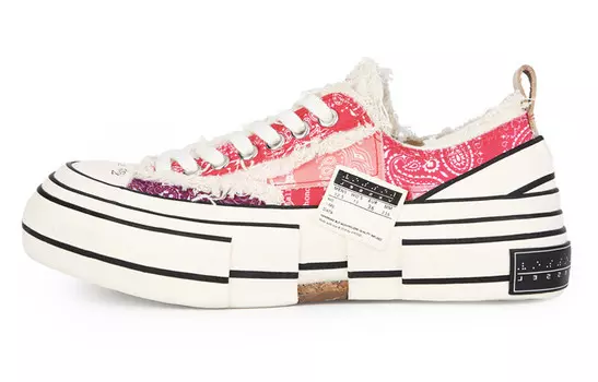 Кроссовки для скейтбординга унисекс с низким верхом красного цвета Xvessel