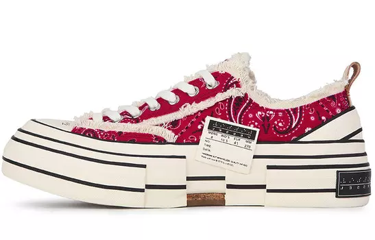 Кроссовки для скейтбординга унисекс с низким верхом красного цвета Xvessel