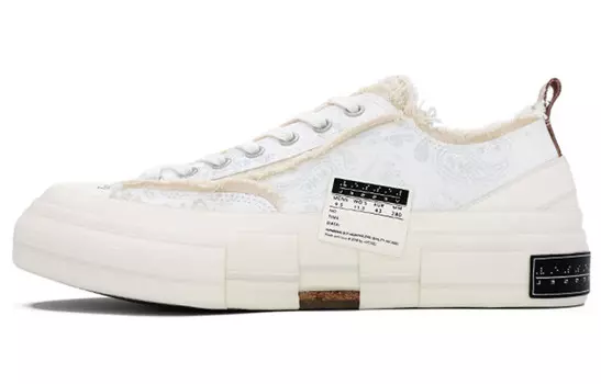 Кроссовки для скейтбординга унисекс с низким верхом белые/черные Xvessel