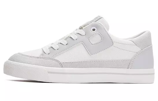 Кроссовки для скейтбординга унисекс с низким верхом белые/серые Pony