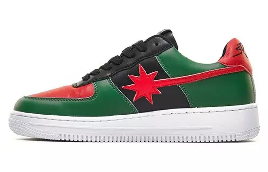 Кроссовки для скейтбординга унисекс с низким верхом красные/зеленые Starwalk Soldier