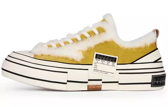 Кроссовки для скейтбординга унисекс с низким верхом желтые Xvessel