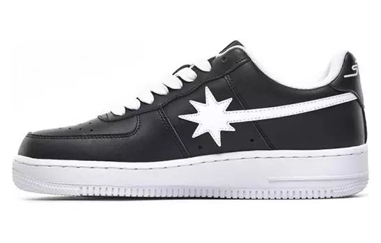 Кроссовки для скейтбординга унисекс с низким верхом, черные/белые Starwalk Soldier