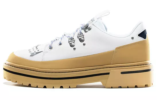 Кроссовки для скейтбординга унисекс с низким верхом белые/коричневые Onitsuka Tiger