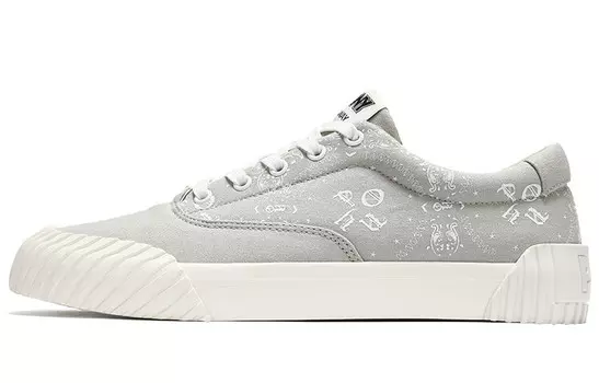 Кроссовки для скейтбординга унисекс с низким верхом серые Pony