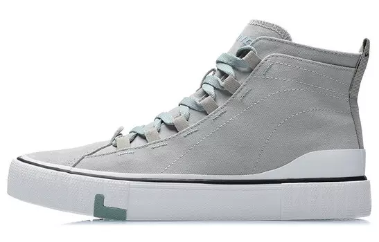 Кроссовки для скейтбординга унисекс с высоким берцем цвета верблюжий серый Lining