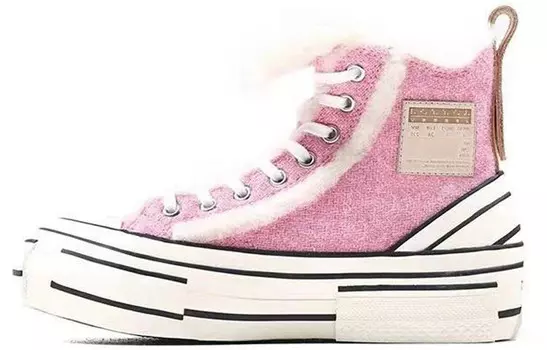 Кроссовки для скейтбординга унисекс высокие розовые Xvessel