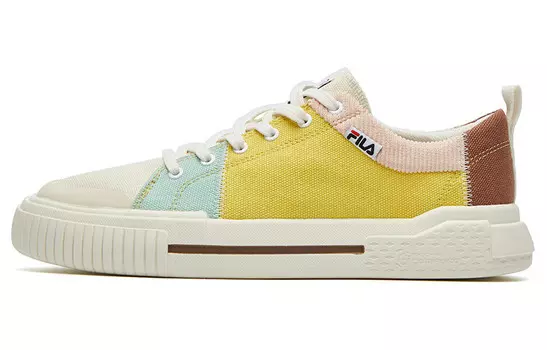 Кроссовки для скейтбординга Wallride женские, низкие, кремово-золотистые/французский бисквит Fila Fusion
