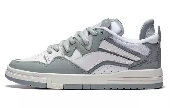 Кроссовки для скейтбординга Wave Pro женские, низкие, серые/белые Lining