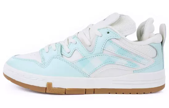 Кроссовки для скейтбординга Wave женские, низкие, белые/зеленые Lining