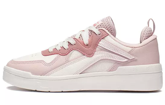 Кроссовки для скейтбординга Wave женские низкие персиково-розовые / розово-абрикосовые / пудровые песочные Lining