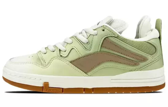 Кроссовки для скейтбординга Wave женские низкие зеленые/белые Lining