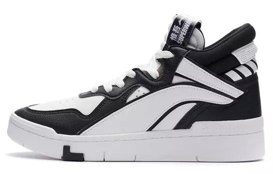 Кроссовки для скейтбординга Wave женские, среднего размера, цвет: белоснежный/черный Lining