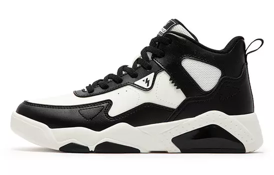 Кроссовки для скейтбординга Winter Syndrome женские с высоким берцем, черный/белый 361°