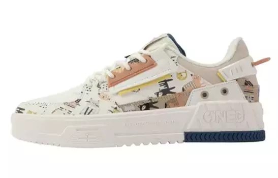 Кроссовки для скейтбординга Xingyue женские с низким верхом Feathers White Wheat Brown 361°