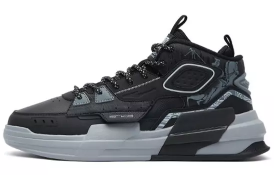 Кроссовки для скейтбординга Xun мужские, среднего размера, цвет: черный/темный, холодный серый Erke