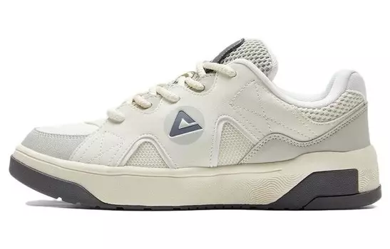 Кроссовки для скейтбординга Yi Chen мужские с низким верхом бежевые/серые Peak