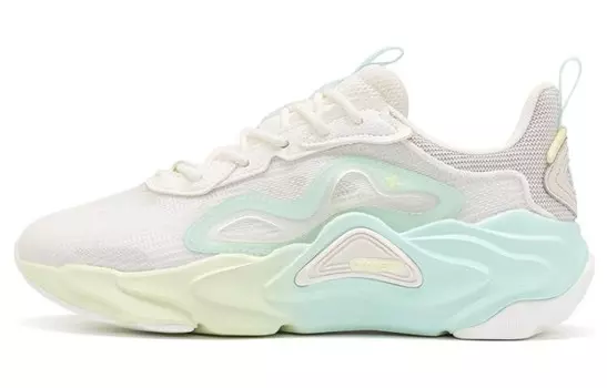 Кроссовки для скейтбординга Yuno женские с низким верхом, белые/серые/голубые Xtep