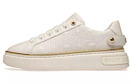 Кроссовки для скейтбординга женские, низкие, белые Bally