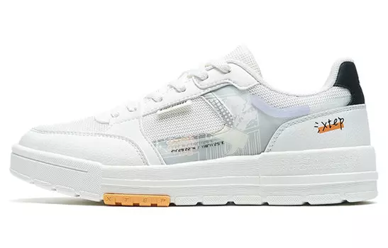 Кроссовки для скейтбординга женские, низкие, белые/черные Xtep