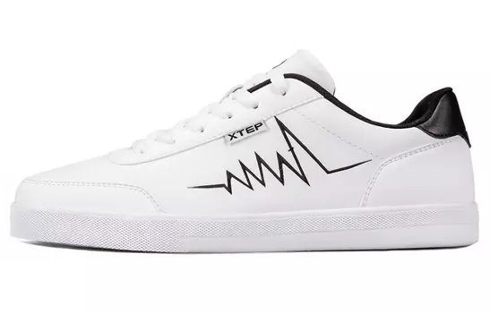 Кроссовки для скейтбординга женские, низкие, белые/черные Xtep