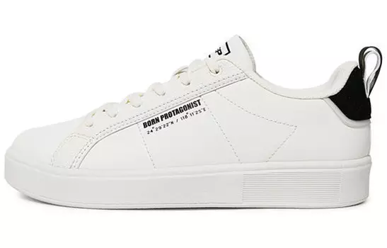 Кроссовки для скейтбординга женские, низкие, белые/черные Xtep