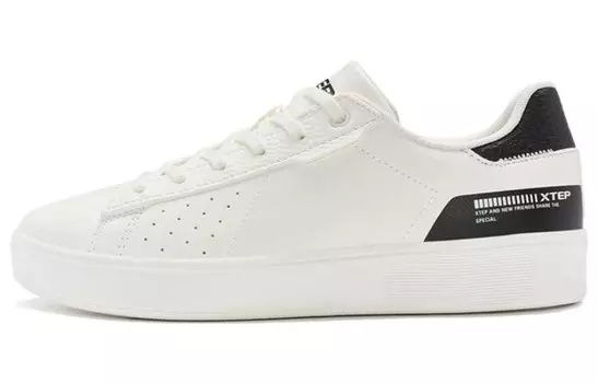 Кроссовки для скейтбординга женские, низкие, белые/черные Xtep