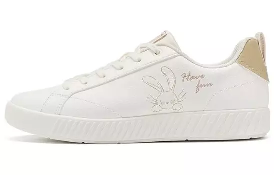 Кроссовки для скейтбординга женские низкие белые/коричневые/розовые Xtep