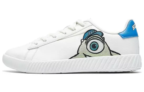 Кроссовки для скейтбординга женские, низкие, белые/королевские синие Xtep