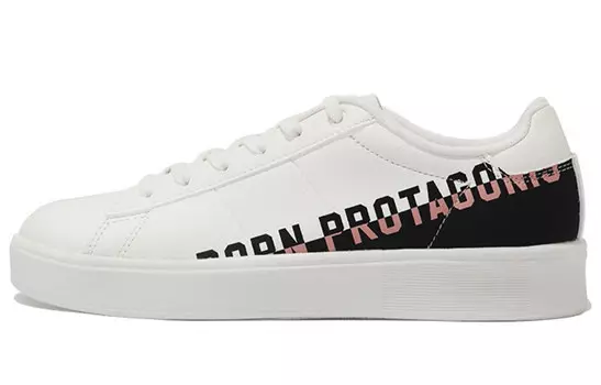 Кроссовки для скейтбординга женские, низкие, белые/красные Xtep