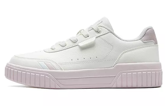 Кроссовки для скейтбординга женские, низкие, белые/пудровые Xtep