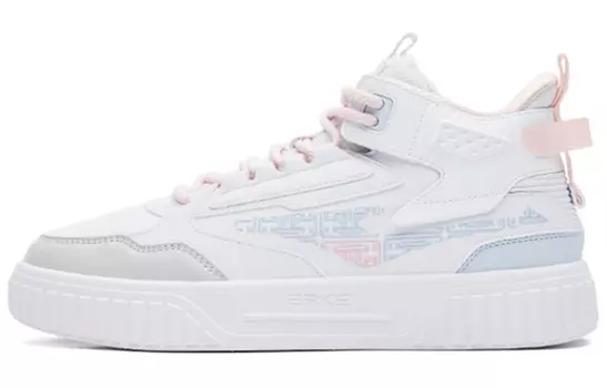 Кроссовки для скейтбординга женские, низкие, белые/пудровые Erke