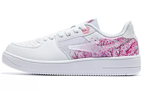 Кроссовки для скейтбординга женские, низкие, белые/рождественские, розовые Erke