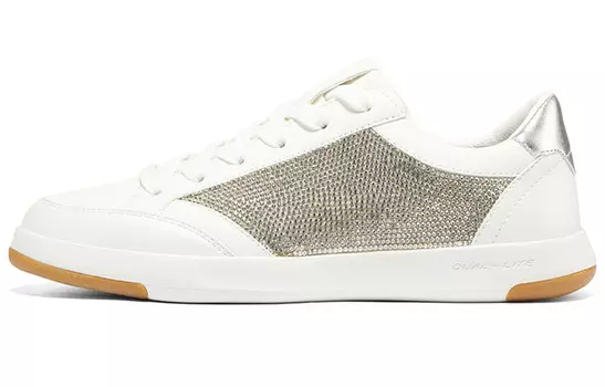Кроссовки для скейтбординга женские, низкие, белые/серые Skechers