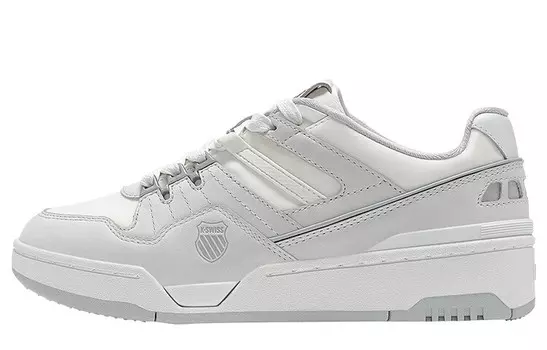 Кроссовки для скейтбординга женские, низкие, белые/серые Kswiss