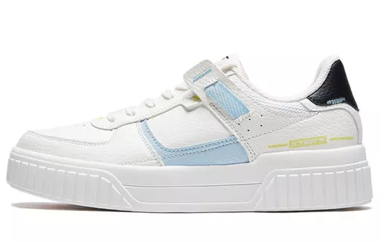 Кроссовки для скейтбординга женские, низкие, белые/синие Xtep