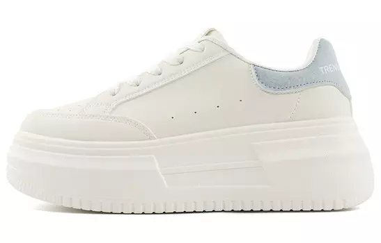 Кроссовки для скейтбординга женские, низкие, белые/синие Warrior