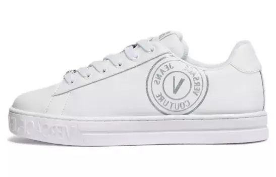 Кроссовки для скейтбординга женские, низкие, белые Versace Jeans