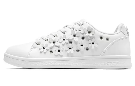 Кроссовки для скейтбординга женские, низкие, белые Xtep