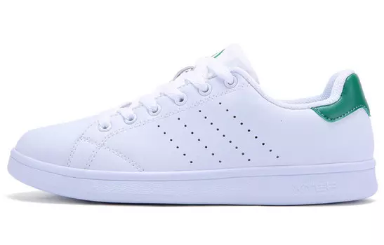 Кроссовки для скейтбординга женские, низкие, белые/зеленые Xtep