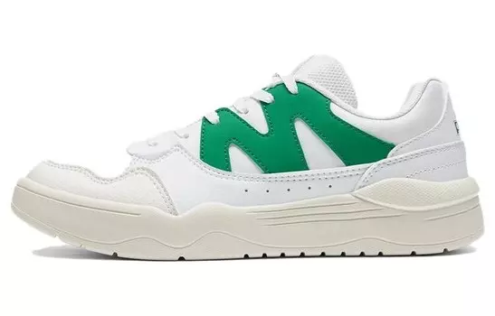 Кроссовки для скейтбординга женские, низкие, белые/зеленые Peak