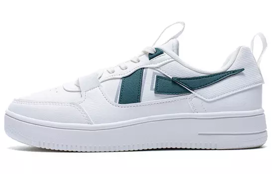 Кроссовки для скейтбординга женские, низкие, белые/зеленые Xtep