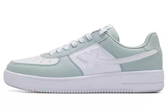 Кроссовки для скейтбординга женские, низкие, белые/зеленые Xtep