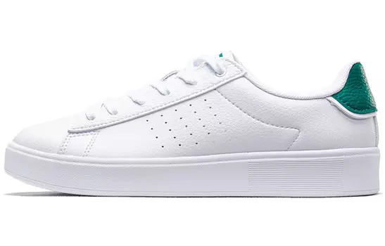 Кроссовки для скейтбординга женские, низкие, белые/зеленые Xtep