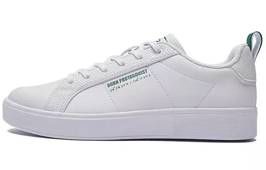 Кроссовки для скейтбординга женские, низкие, белые/зеленые Xtep