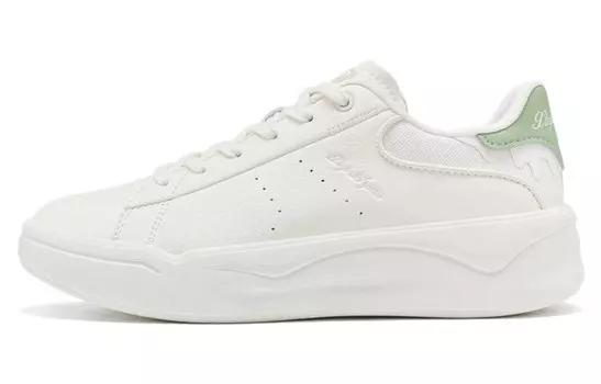 Кроссовки для скейтбординга женские, низкие, белые/зеленые Xtep