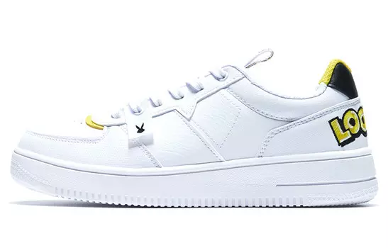 Кроссовки для скейтбординга женские, низкие, белые/желтые Xtep