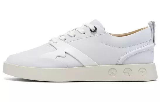 Кроссовки для скейтбординга женские, низкие, бежевые/белые Li-Ning 1990